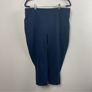 lululemon athletica Navy Blue Cropped Leggings 21” inseam